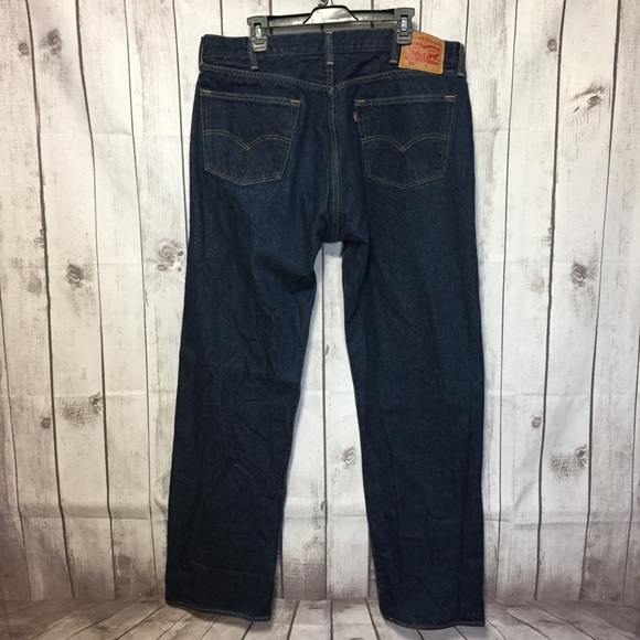 Levi's | Jeans | Levis 5 Blue Jeans 42x36 Button Fly Act 41x34 | Poshmark